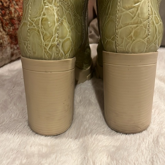 SCHUTZ SZ 10 Cream ROSLYN Laceup Platform Boots Booties.super comfy! - Picture 9 of 15